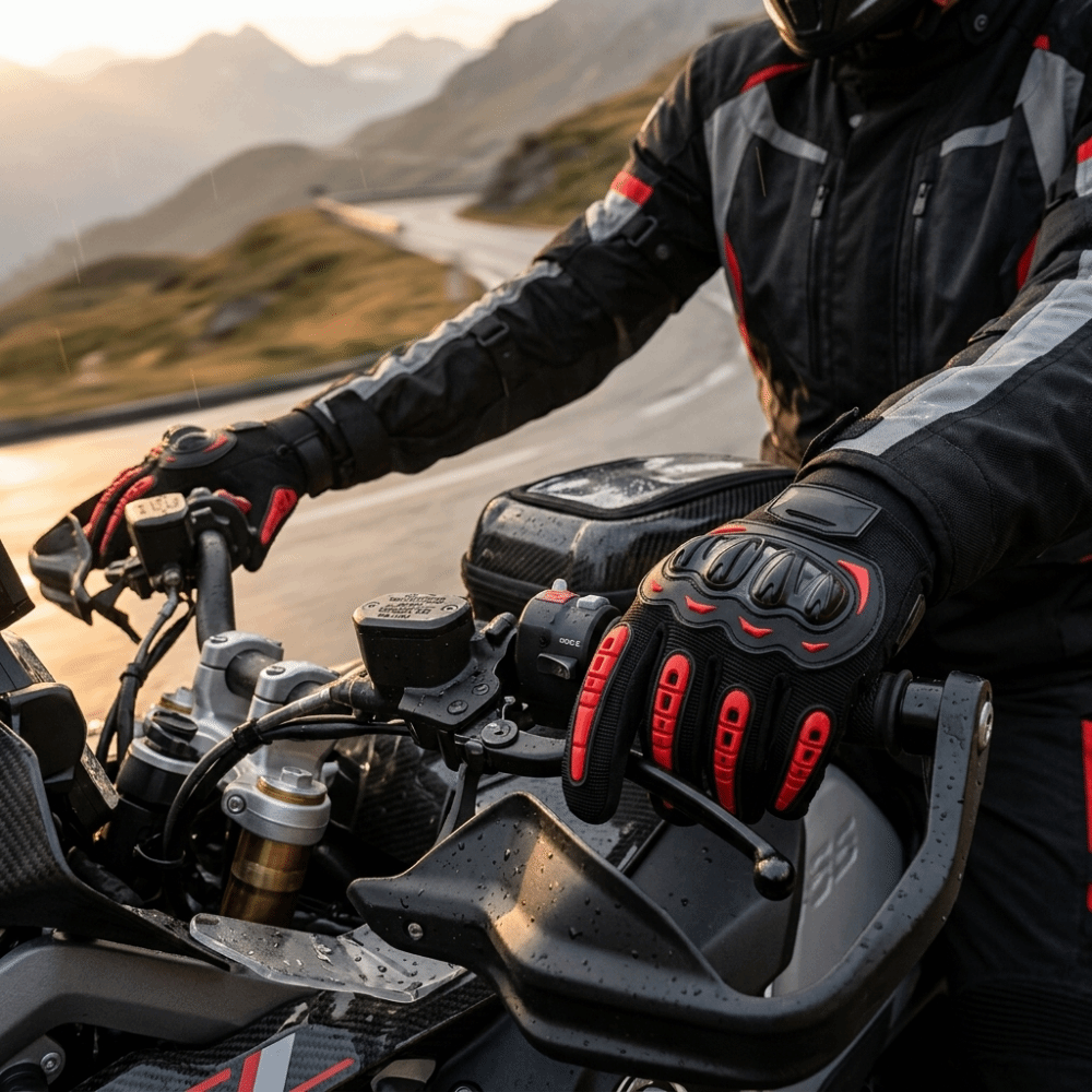 Motorcycle Glove Knuckle - Wear-Resistant Motorcycle Riding Gloves Touchscreen Friendly