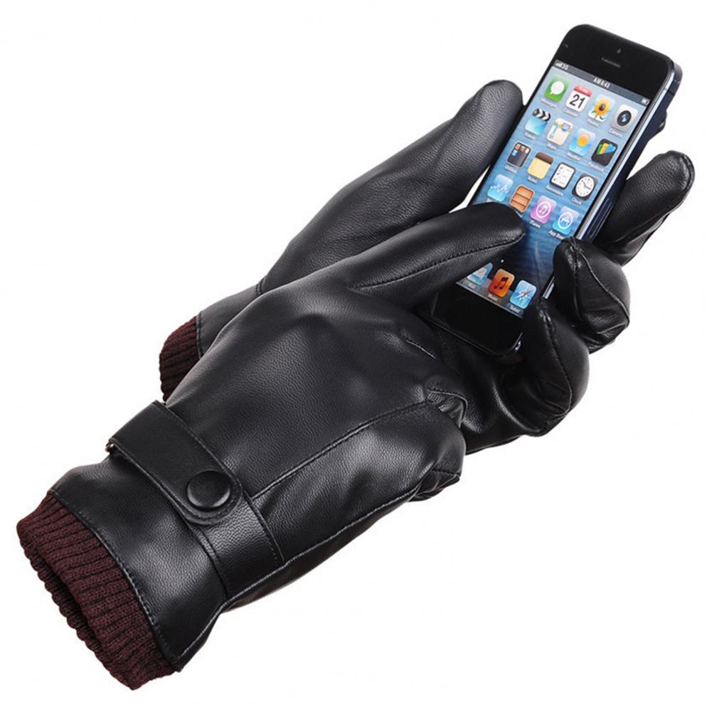Faux Leather Full Finger Touch - огляд і ціна Winter Glove Insulated