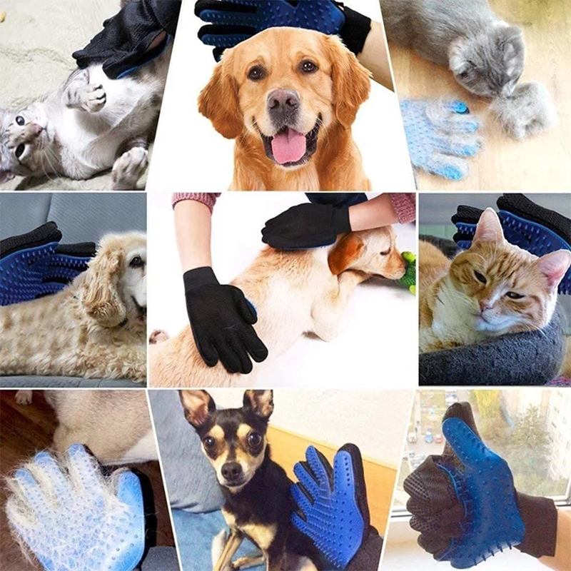 Pet Grooming Gloves Silicone B - огляд і ціна Rubber Glove Cleaning