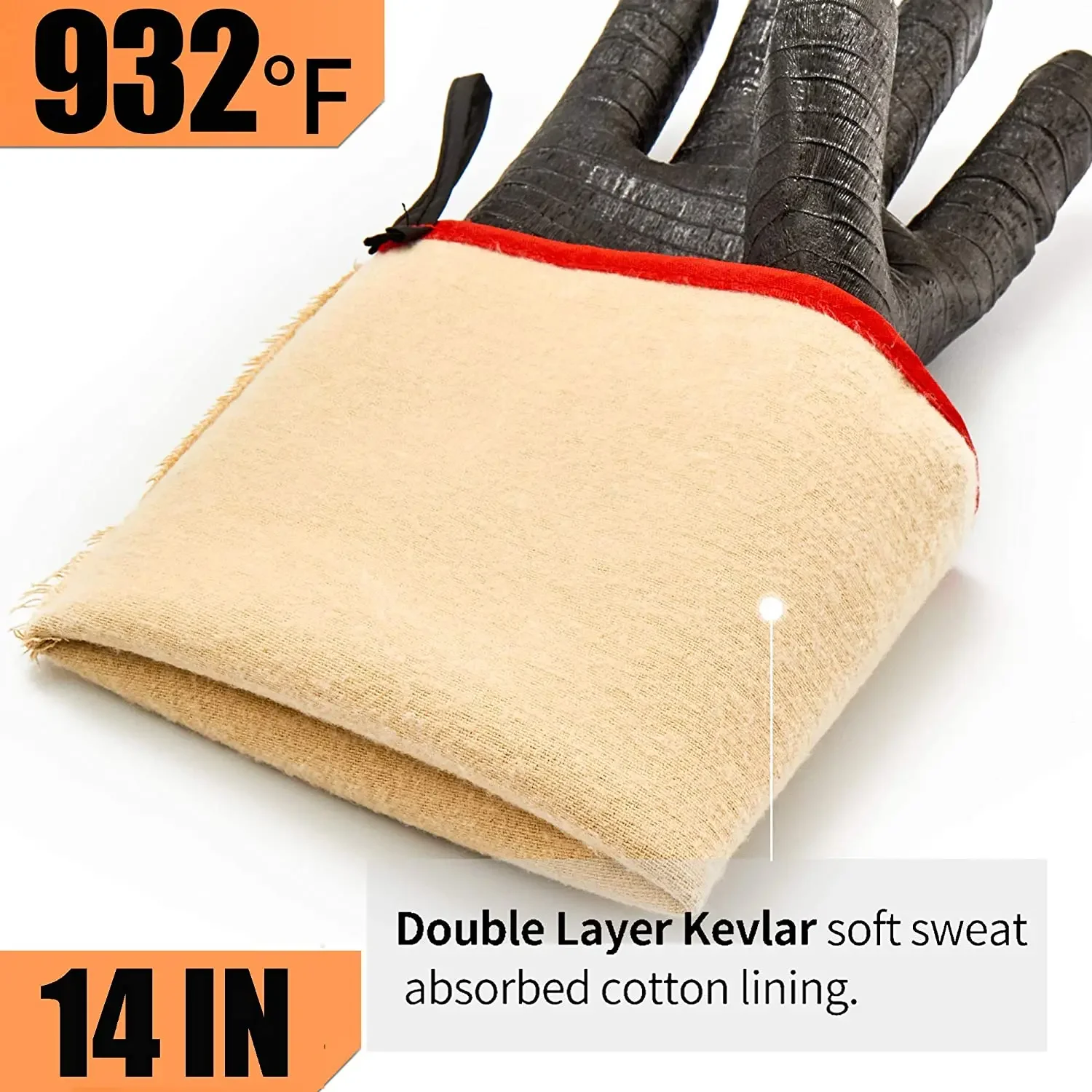 Silicone Oven Mitts, Non-Slip  - огляд і ціна Oven Mitt Silicone