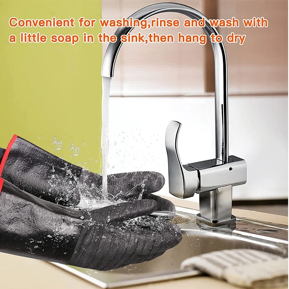Silicone Oven Mitts, Non-Slip  - огляд і ціна Oven Mitt Silicone
